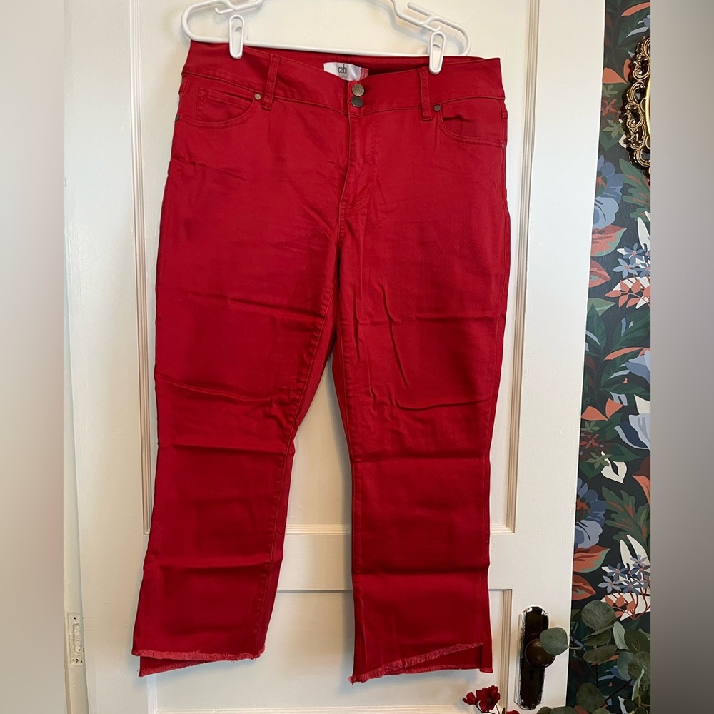 Cabi High Low Crop - Red - 14